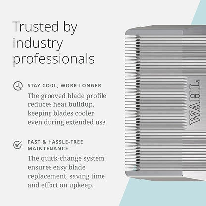 Wahl Pro Animal Prime Series Blades - Professional Fine Tooth Pet Clipper for Horse, Cat & Dog Grooming - Made from High-Carbon Steel - #40, 0.25mm