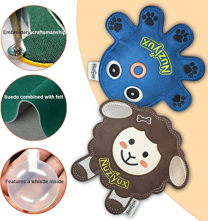 Squeaky Dog Toys: Octopus&Sheep Puppy Chew Toys for Teething,Long-Lasting Dog Toys for Small and Medium Dogs,Puppy Toys to Keep Them Busy,Party and Birthday Gift