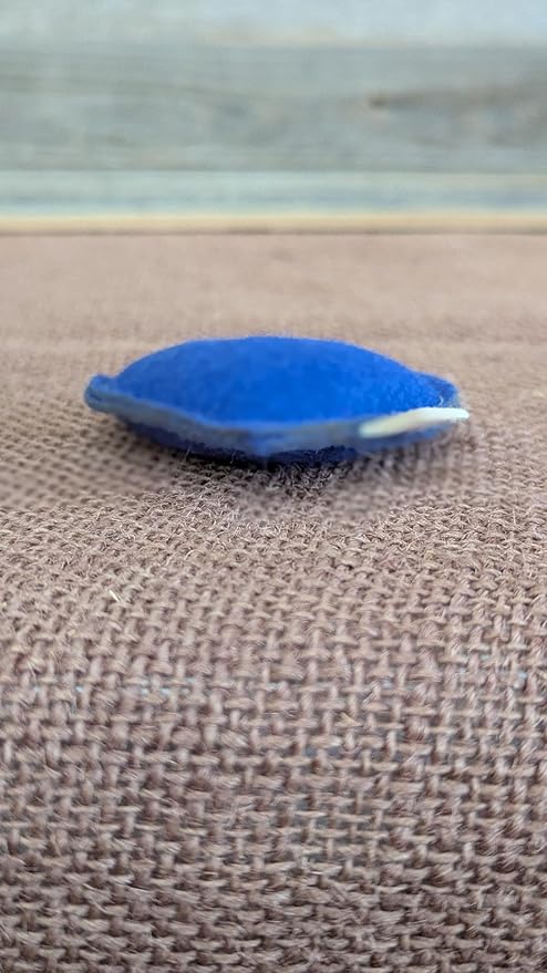 Catnip Toy – Heart Shape, Organic Catnip, 100% Wool Felt, Grown & Made in The USA - Blue