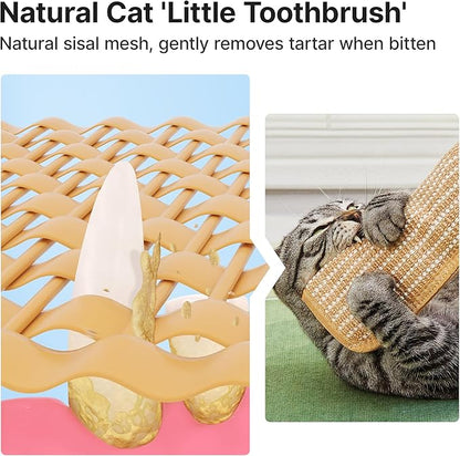 Potaroma Cat Toys Pack of 2 with 6000mg A+ Organic Catnip, Soft Sisal Material Indoor Kitten Scratching and Kicker Toys, Drives Bored Cats Crazy with Fun Interactive Chew