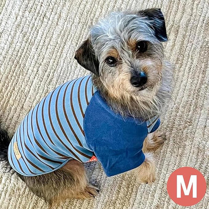 KYEESE 2Pack Dog Sweater, Soft Puppy Sweatshirt Stretchy Pullover Dog Sweater for Small Dogs Boy, Lightweight Fleece Cat Shirt Pet Clothes with Sleeves, M