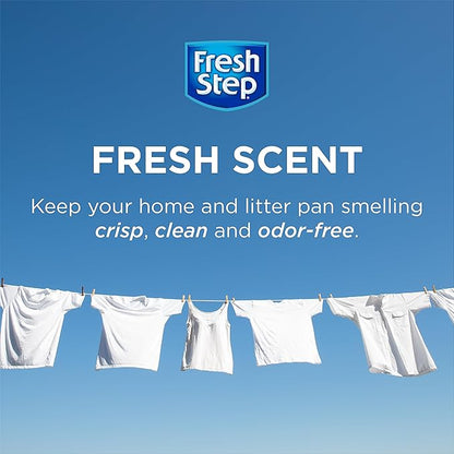 Fresh Step Cat Litter Crystals in Fresh Scent - Cat Litter Box Deodorizer - Combats Odors and Neutralizes Smells to Keep Your Home Clean, 15 Ounce - 12 Pack