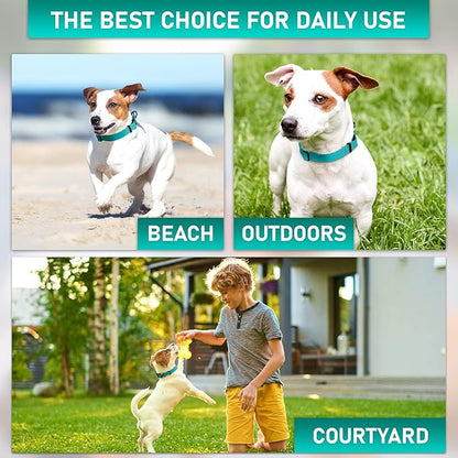NexaPaw Biothane Dog Collar with Cobra Buckle - Made in USA - QR Code Dog Tag ID Included - Adjustable Heavy Duty Dog Collars for Medium Large Dogs - Waterproof Military Grade Tactical Collar for Dogs