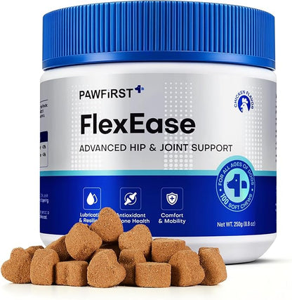 Glucosamine for Dogs Hip and Joint Supplement Soft Chews, Chondroitin Joint Supplement with MSM, Green-lipped Mussels for Small Medium & Large Dogs -100 Ct