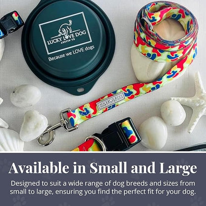 Lucky Love Dog Leash, Pattern Oscar Dog Leash, Medium, Durable & Long Lasting (Oscar, Large)