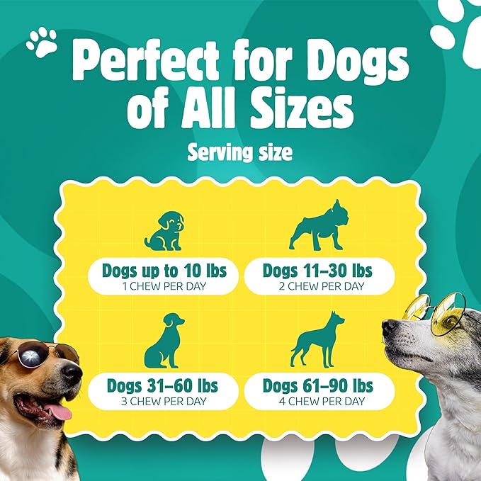 Love a Pet Advanced Hip & Joint Support – Joint Supplement for Dogs Bacon Flavor Soft Chews; MSM & Turmeric for Mobility & Glucosamine for Dogs – Dog Vitamins and Supplements, 120 Chews