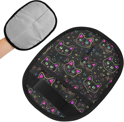 Pet Grooming Gloves Reusable Dog & Cat Hair Remover for Furniture, Car Interiors Multi-Surface Deshedding Tool for Carpets, Bedding & Home Cleaning