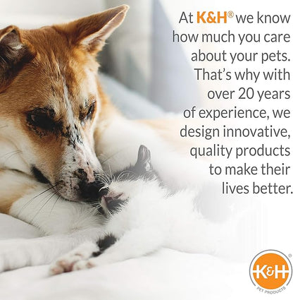 K&H Pet Products Outdoor Elevated Dog Cot, Breathable Cooling Elevated Cot Hammock Pet Bed for Medium Dogs, Washable Mesh Cover, Raised Metal Frame, Collapsible, Portable - Medium 32 X 25in Charcoal