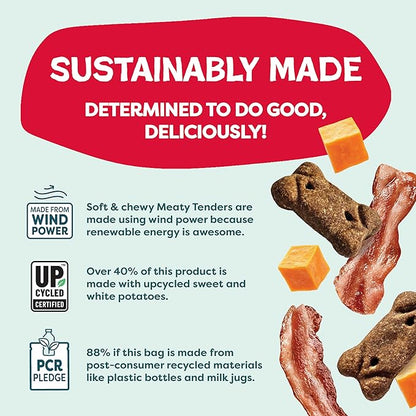 Shameless Pets Soft Dog Treats – Bacon Me Crazy Meaty Tenders, Soft & Chewy Treats for Dogs, Real Bacon 1st Ingredient, Grain Free, Healthy Treats for Small, Medium & Large Dogs, 8oz