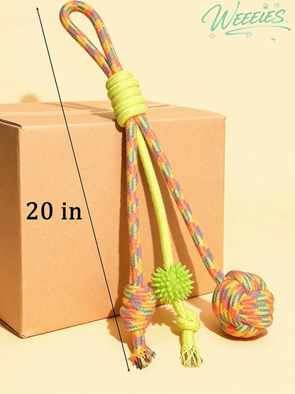 6 Pack Interactive Dog Toy Set,Squeaky Latex, Plush & Rope Toys for Small and Medium Dogs, Fun Chew Toys for Training, Play, and Exercise