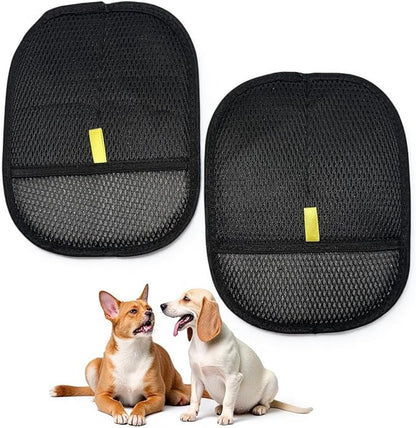 yaoshanlc Pet Hair Removal Glove for Cats & Dogs – Efficient Grooming Gloves for Hair Removal, Reusable Tool for Cat & Dog Grooming, Also Works on Couches, Furniture, Carpets, Curtains (2 Pcs)