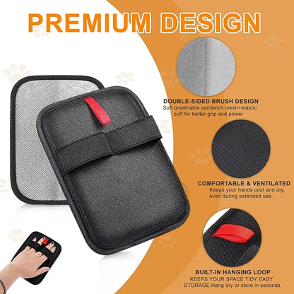 PCYIS Pet Hair Removal Glove,Reusable Electrostatic Pet Hair Remover Glove,Washable Grooming Tool for Cats, Dogs, Furniture, Car Seats, & Carpets(1 Piece)