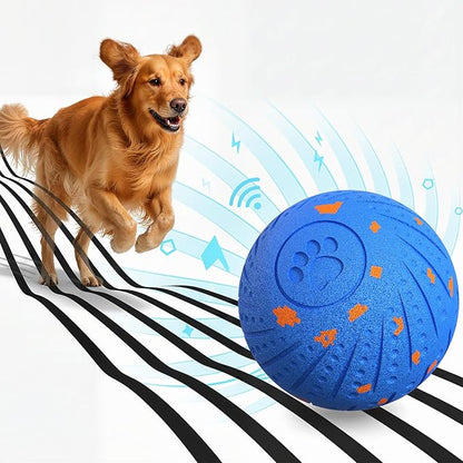 Dog Toys for Medium Large Dogs to Keep Them Busy, Smart Interactive Dog Balls with Automatic Moving Bouncing Vibrating for Enrichment, Mental Stimulation, Anti Boredom, Blue