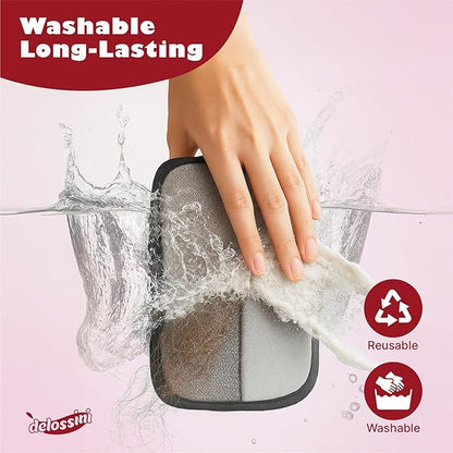 Pet Hair Removal Glove, Reusable Electrostatic Pet Hair Remover Glove for Cat & Dog, Washable 4 Finger Upgraded Version Pet Hair Mitt for Couch, Furniture, Car Seat - 1 PCS