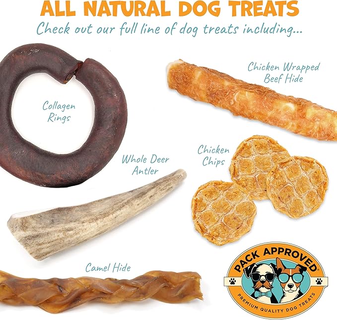 Pack Approved Beef Shin Bones for Dogs - Liver Coated Long Lasting Dog Chews for Aggressive Chewers - Rawhide-Free Big Bones for Large Dogs - Healthy Large Dog Bone (1 Pack)