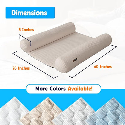 Does Your Dog Love You a Little Too Much at Night? Try Denmate:The First On-Bed Dog-Bed Designed to stabilize Nighttime Movement & Improve Dog & Owners Sleep. Machine Washable. Sleep Better Together