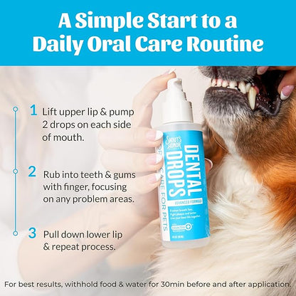 SKOUT'S HONOR Fresher Breath Advanced Dental Drops - Fights Plaque and Tartar, Freshens Breath Fast, No Brushing Required, 4oz