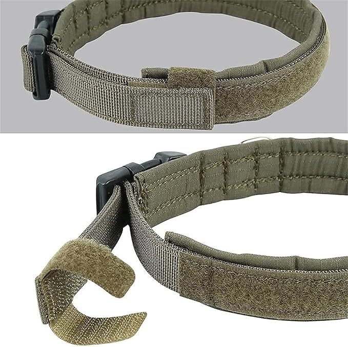 EXCELLENT ELITE SPANKER Nylon Puppy Dog Collar Adjustable Soft Padded Collar Heavy Duty Quick-Release Buckle Lightweight No-Choke for Small Medium Dogs(RGN,XS)