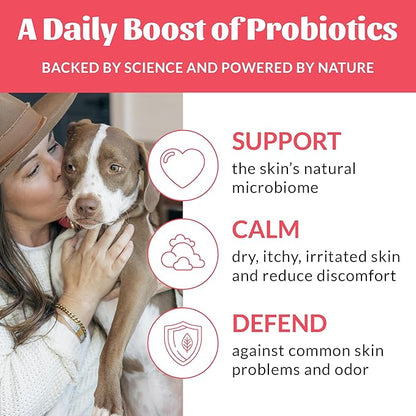 SKOUT'S HONOR Probiotic Pet Deodorizer Spray- Hydrating Daily-Use with Avocado Oil & Omega-3s, Microbiome Friendly Certiified, Paraben & Sulfate-Free, 97% Natural, 8oz, Sunkissed Coconut