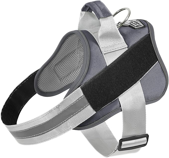 Bolux Dog Harness, No-Pull Reflective Dog Vest, Breathable Adjustable Pet Harness with Handle for Outdoor Walking - No More Pulling, Tugging or Choking