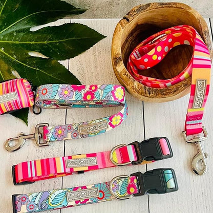Lucky Love Dog - Adjustable Dog Collar with Easy Click Buckle for Medium, Durable, & Comfortable for Male & Female Dogs, Pet Collar for Puppies & Adult Dogs - Molly, Medium