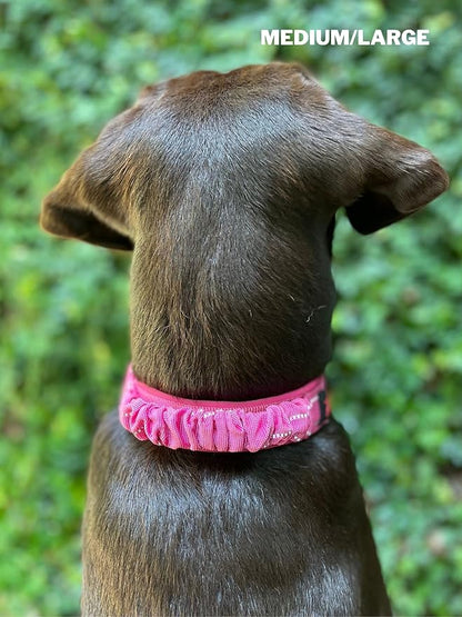 Tuff Pupper Heavy Duty Dog Collar with Handle | Ballistic Nylon Heavy Duty Collar | Padded Reflective Dog Collar with Adjustable Stainless Steel Hardware | Convenient Sizing for All Breeds