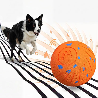 Dog Toys for Medium Large Dogs to Keep Them Busy, Smart Interactive Dog Balls with Automatic Moving Bouncing Vibrating for Enrichment, Mental Stimulation, Anti Boredom, Orange