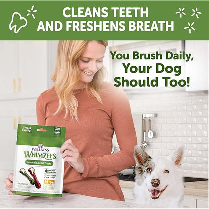 Whimzees Wellness Variety Pack Dog Dental Treats, Medium Size, (28 Count)