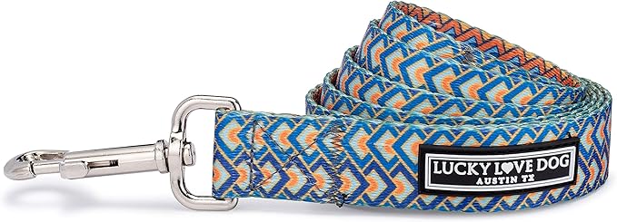 Lucky Love Dog Leash – Soft, Durable, and Comfortable Leash with Vibrant Patterns – Stylish and Long Lasting for Large Male and Female Dogs – Murphy, Large