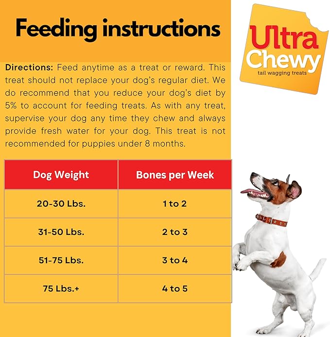 Ultra Chewy Favorites Double Treat Bones, Made in The USA, Healthy Treats, Easy to Digest, Promotes Dental Health (Assorted Flavors, 2 Packs/9 Bones Per Pack)