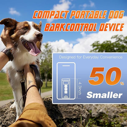 AILCK Dog Bark Deterrent Devices for Training Collar and Pet Supplies Ultrasonic Dog Whistle Corrector with Small and Medium Box Size Gentle Leader for Dogs with Instant Button Silencer Technology