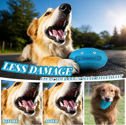 MynePets Indestructible Chew Toys for Aggressive Chewers - Durable, Squeaky, Large Toys for Big Dogs (Blue)