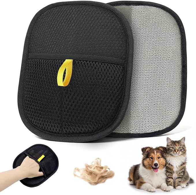 Pet Hair Removal Glove for Cats & Dogs, Electrostatic Pet Hair Remover Gloves for Cats Hair, Reusable Magic Brush Pet Hair Remover Tool for Couch, Pet Bed, Clothes(1pc)