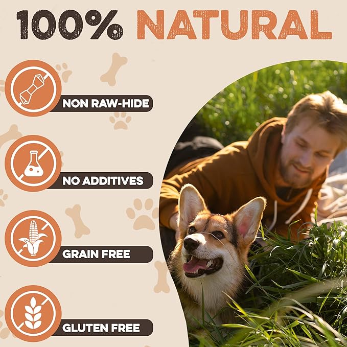 Premium Beef Cheek Rolls for Dogs 5-7" - (3-Pack) Long Lasting, Safe & Natural Rawhide Alternative Chews, Ideal for Large Dogs & Aggressive Chewers, Supports Dental Health & Digestion