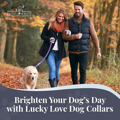 Lucky Love Dog - Adjustable Dog Collar with Easy Click Buckle for Small Dogs, Durable, & Comfortable Collar for Male & Female Dogs, Pet Collar for Puppies & Adult Dogs - Zuzu, Small