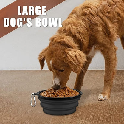 Paercute Collapsible Dog Bowl, Lightweight and Portable, Ideal for Outdoor, Hiking, Camping, and Walking Your Dog