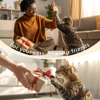 YWAOOH Cat Toys - Hot Dog, Fun Kick and Toss Catnip Toy with Crinkle Sound, Includes Catnip & Silvervine Powder (5g+5g) + 5 Reusable Pouches, Gift for Indoor Cats