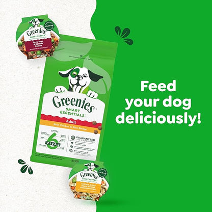 Greenies Smart Topper High Protein Wet Mix-in for Dogs, Chicken, Green Beans & Sweet Potatoes Recipe in Vitabroth Broth - Bone Broth + Vitamins E & B1, 10 Count
