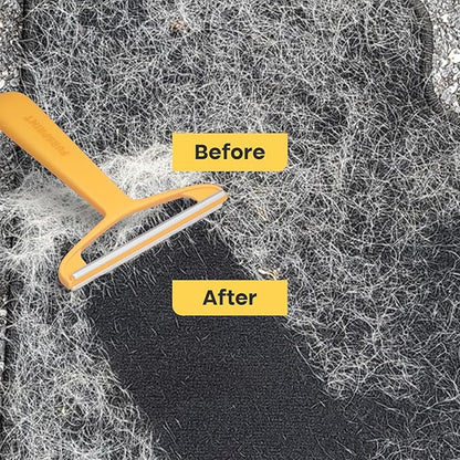 Pro Pet Hair Removal Tool – Dog & Cat Hair Scraper for Carpet, Couch, and Car – Reusable Carpet Hair Removal Tool & Fur Scraper for Upholstery, Rugs, Furniture, and Car Interiors