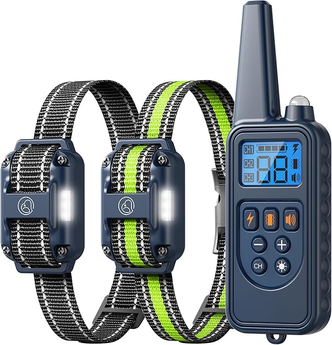 Heaflex Dog Training Collar, Rechargeable e-Collars for Dogs Training with Beep, Vibration, Humane Shock(1-99) Modes, 2600ft Waterproof Dog Shock Collar for Small Medium Large Dogs