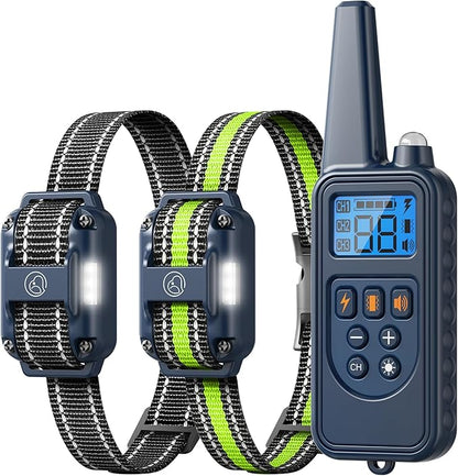 Heaflex Dog Training Collar, Rechargeable e-Collars for Dogs Training with Beep, Vibration, Humane Shock(1-99) Modes, 2600ft Waterproof Dog Shock Collar for Small Medium Large Dogs