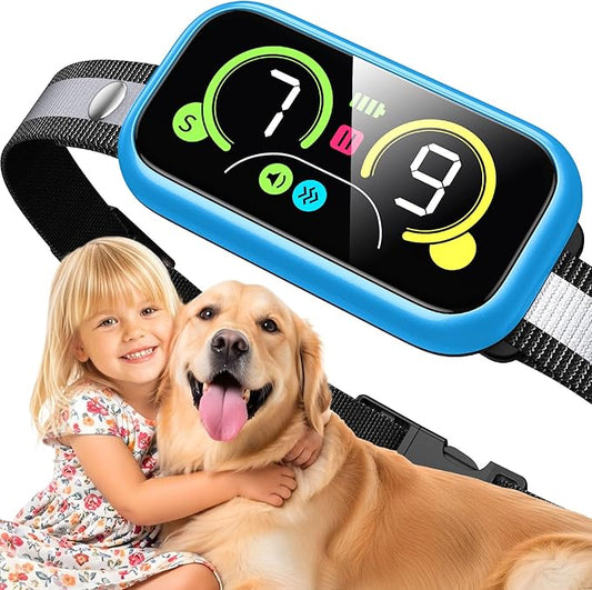Kollgux Dog Bark Collar Pro, Instant Bark Solution, Smart Anti Barking Device with 4 Correction Modes, Fast-Acting Barking Collar for for Large Medium Small Dogs 5-150lbs, Ideal for Home & Outdoor Use