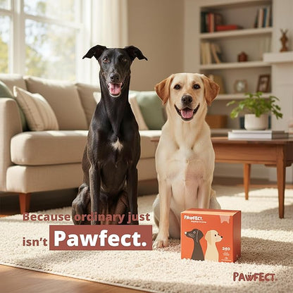 Pawfect Dog Poop Bags Rolls – Biodegradable Poop Bags, Compostable Dog Waste Bags, BPI Certified Pet Waste Bags, Unscented, Large, Puppy Poo, Earth Friendly, Bolsas Para Perros Popo (240 Counts)