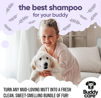 Calming & Deodorising Dog Shampoo by Buddycare | Lavender Scented | with Aloe Vera and Pro Vitamin B5 (50.72oz)