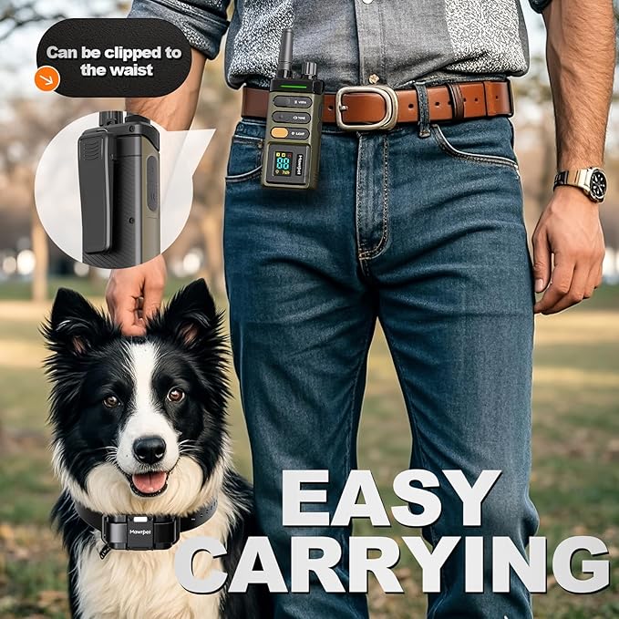 MawrPet Dog Training Collar with Remote-5200FT, Dog Shock Collar with IPX7 Waterproof, Shock, Vibration, Beep, E-Collar for Dogs Training, Rechargeable, Suitable for All Breeds of 15-120lbs