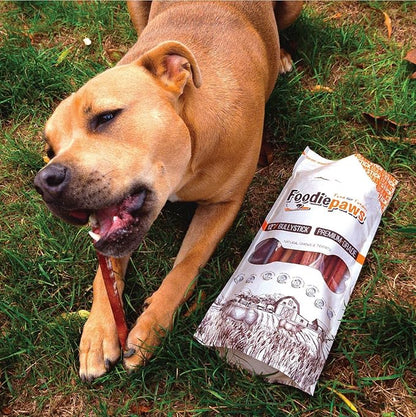 FOODIEPAWS 6 Inch Bully Sticks for Dogs, 15 Pack | All Natural, Grass-Fed Beef | High Protein, Rawhide-Free, Fully Digestible Dog Chews | Long Lasting Dental Treats for All Breeds