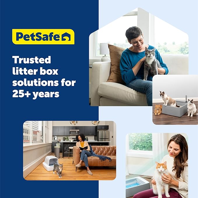 PetSafe ScoopFree OpenSky Automatic Self-Cleaning Cat Litter Box - Hands-Free Cleaning - Odor Control Litter System - App Controlled with Health Monitoring - Multi-Cat Compatible