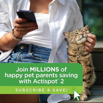 TevraPet Actispot II Flea Treatment for Large Cats 9+ lbs | 6 Doses | Powerful Prevention and Control
