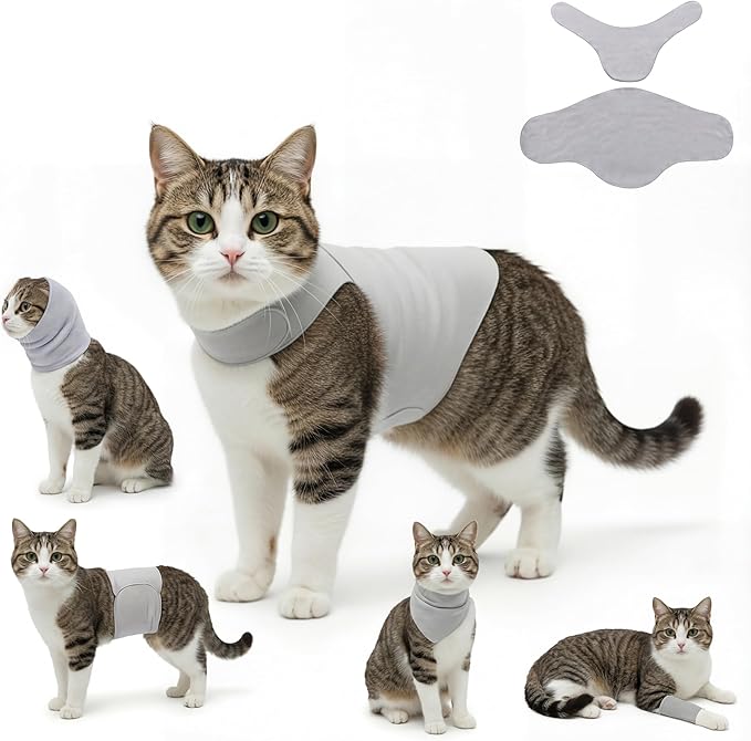 DAJIDALI® Dog & Cat Anxiety Vest & Female Spay Recovery Suit – Silent No-Velcro Calming Wrap – Universal Fit for All Breeds (Including Corgi & Frenchie)
