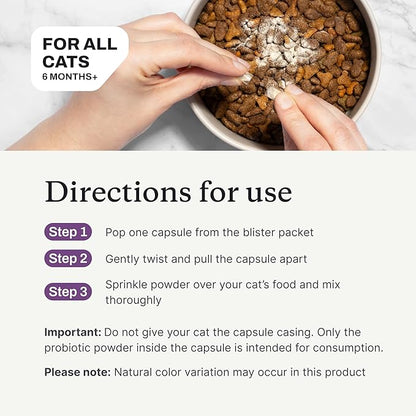 PetLab Co. Probiotics for Cats, Support Gut Health, Occasional Diarrhea, Digestive Health & Immune Support - Easy to Use - 30 Count